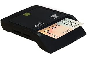 Woxter elektronische ID Reader Combo Black - DNIe Leser, ID 3.0, SD Cards, MMC, MS, MSPro, XD, SD Micro, etc. Kompatibel mit PC und MAC, PE26-025, Schwarz