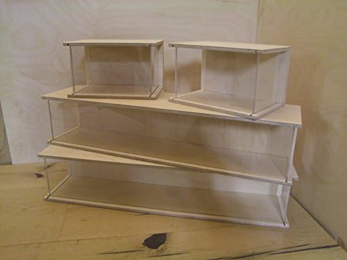 The Wood Man's _ 76: Set of 4 Showcases, Collectable, Kitchen, Bedroom Cabinet Model Car Display Case. Set Brand New