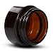Leegoal(TM) 20 Gram Amber Empty Refillable Frosted Glass Cosmetic Cream Jar Pot Bottle Container,10pcs