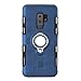 Produktbild Baluue Schutzhülle Phone Case Magnetic Car Montage Telefonabdeckung mit Fingerring Halter Scratch-Resistan Shockproof Phone Shell für Samsung Galaxy S9 + (Dunkelblau)