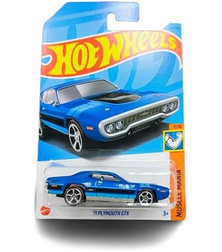 Hot Wheels 71 Plymouth Gtx 7/10 Muscle,Mania 166/250 Die-Cast Car