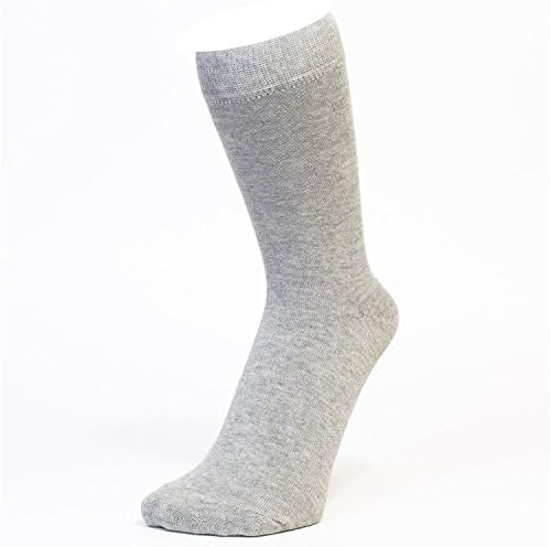 Mens Formal Plain Cotton Rich Ankle Socks - Light Grey (Pack Of 3)