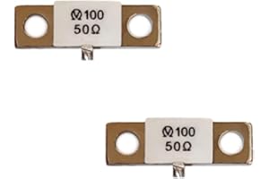 COGGUEE 2pcs 100w 50 ohm Dummy Load 1109 Resistor DC to 6Ghz