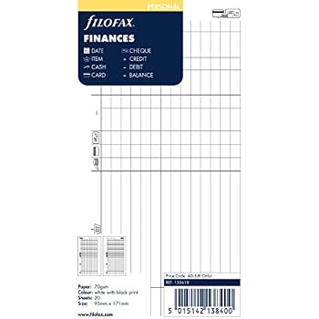 Filofax Personal Two Days per Page 2026 Personal Organiser Insert, White