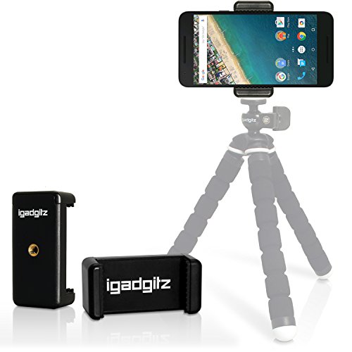 igadgitz Treppiede & Selfie Stick Monopiede Cellulare Smartphone Supporto Staffa di Montaggio Adattatore per Google Nexus 4, Nexus 5, Nexus 6, Nexus S, Nexus One