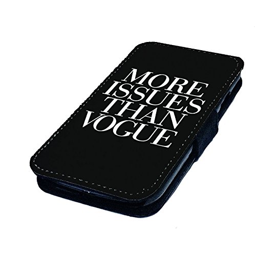 wtf | iPhone 5/5s More Issues Than Vogue | Faux Leather Flip Phone Case |