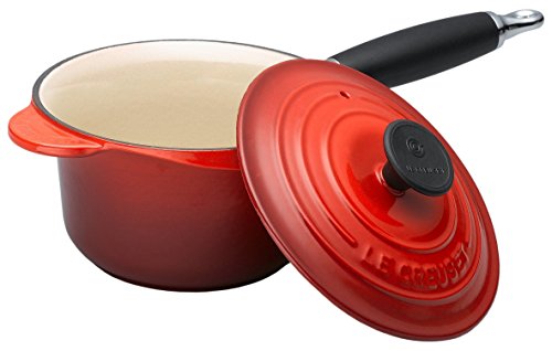 Preisvergleich Produktbild Le Creuset Gusseisen Profitopf, mit Deckel, 16 cm, kirschrot