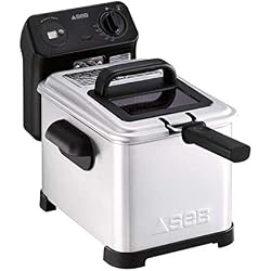 SEB Friteuse Semi Tefal FR501000 Family Pro 3L Zone Froide + hublot de contrôle + minuteur Digital + Thermostat réglable, 2400 W, 3 liters, Noir, Acier Inoxydable