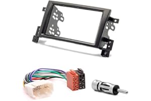 CARAV 09-001 - 12-6 mascherina per autoradio Doppio DIN auto Radio Incasso Set