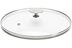 De Buyer - Couvercle en verre avec pontet en inox - Diamètre 28 cm -
