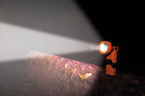 ADALIT Taschenlampe LED-Industriehandleuchte IL-300 ATEX mit Notstromfunktion wiederaufladbar, 1 Stück, orange / schwarz - 13