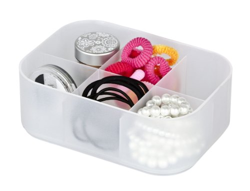 WENKO 21000100 Organizer Ice Cube S Weiß – 6 Kammern, stapelbar, Kunststoff – Polypropylen, 15.5 x 7 x 11.5 cm, Weiß - 5