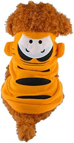 Petcircle Pet Puppy Dog Coat Cute Tiger Hoodie Costumes Clothing For Dogs Yellow XL