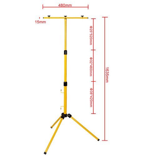 Hengda® 2X 50W LED WarmWeiß Fluter Stativ für Strahler Scheinwerfer Worklampe Baustrahler Flutlicht Arbeitsleuchte - 3