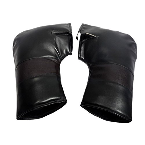 Universal de piel sintética aoopoo motocicleta Scooter bicicleta manillar cálido orejeras impermeable mano cálido invierno Glovers