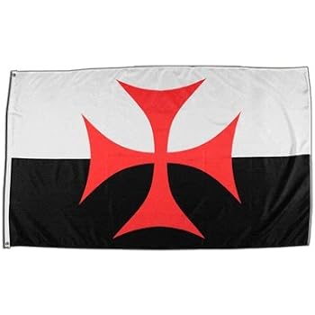 Flaggenfritze® Balkonflagge Kreuzritter Kreuz – 90 X 150 Cm, Aus Reißfestem Polyester Mit 4 Metallösen