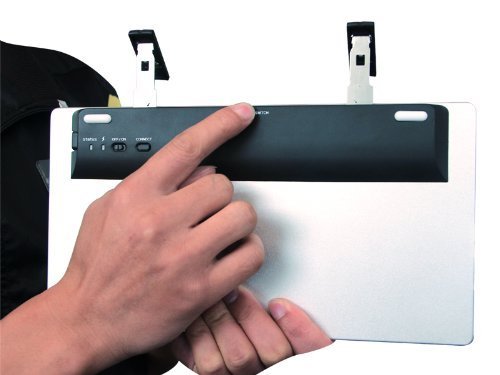 Supremery Bluetooth Tastatur Keyboard mit eingebauter Standfunktion (schnurlos) für MAC OS, Windows 10/ 8/ 7, IOS 9 / 8, Android (QWERTZ, deutsches Tastaturlayout) - 6