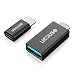 Produktbild UCOUSO USB C auf USB 3.0 Adapter und Type C auf Micro-USB Konverter (2 Stücke) klein und mobil für MacBook, Lenovo YOGA900, HUAWEI Matebook HC-W09, HTC10, LG G5, Lumia950, Nokia N1 usw. (Schwarz)