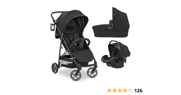 Hauck Pushchair Travel System Rapid 4r Plus Trio Set Xl Sun Canopy Upf 50 Up To 25 Kg Pram With Mattress Infant Car Seat Cup Holder