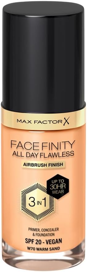 Fondöten - Facefinity All Day Flawless Foundation 70 Warm Sand (70 Warm Sand)