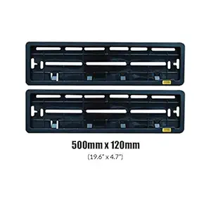 AUTO CAR WINNER Car Number Plate Front and Black Frame, Anti Rust Number Plate Holder Number Plate Protector-Set of 2 for Maruti Suzuki SX4