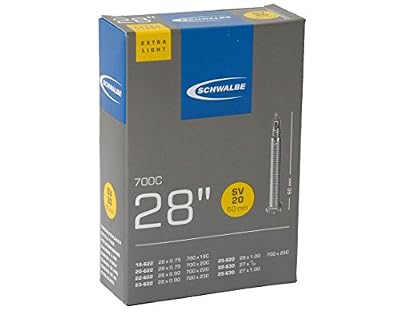 Schwalbe SV20EL Chambre à air 700X18/25C Valve Presta Noir 60 mm
