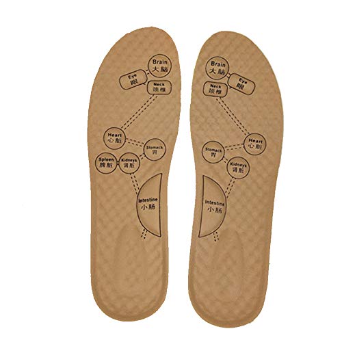 YK Semelle De Massage Magnétique, Semelle D'acupression, Perte De Poids, Réflexologie, Semelle Magnétique, Femme,FemaleModelsBrown-43