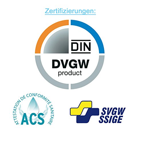 Stabilo-Sanitaer Wasserdruckminderer 3/ 4 Zoll DN20 Druckminderer für Wasser, Druckminderungsventil, Druckregler Hausanschluss - 3