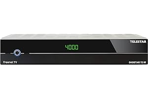 Telestar DIGISTAR T2 IR - DVB-T2 HD Receiver inkl 3 Monate freenet TV / DVB-C Kabelreceiver (freenet TV Receiver, 3 Monate inkl., H.265/HEVC, HDMI, Scart, Display, DVB-T) schwarz