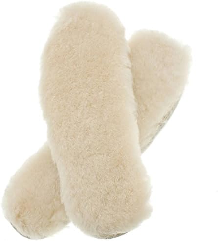 WARMIE Australian Sheepskin Super Thick Premium Shoe Insoles | Durable &amp; Extra Fluffy (UK 3 / EU 36)