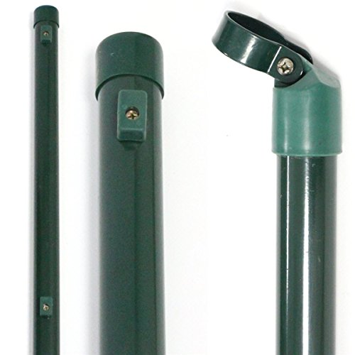 Zaunpfosten 34 mm oder Zaunstreben Größe wählbar + kostenloser Versand // 34 mm Gartenzaun Pfosten Streben Zaunpfahl Maschendraht (Zaunstrebe 1.75 m)