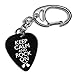 Produktbild Keep Calm And Rock On Logo Gitarre Plektrum Pick Schlusselanhanger Keyring (GD)