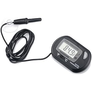 CNZ Digital LCD Thermometer for Aquarium Fish Tank Vivarium Reptile Terrarium by CNZ