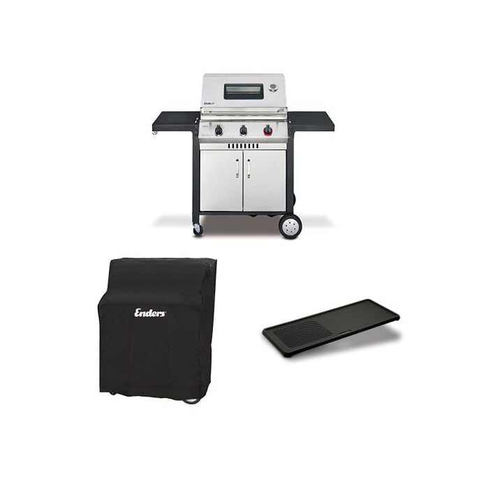 Enders Gasgrill Monroe 3 S Turbo Wetterschutzhlle Gussplatte