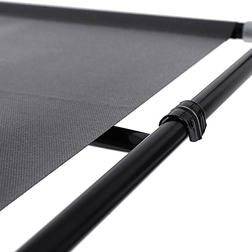 Amzdeal Mit Stoffabdeckung Schuhschrank mit 10 Ablagen Non-woven Schuhregal minimalistische moderne Schuhständer（schwarz） - 6