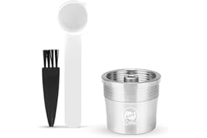 I CAFILAS Illy - Cápsula reutilizable de acero inoxidable, cápsula recargable Illy, cápsula filtrante inoxidable con Illy X9 x 8 X7.1 Y5 Y3 Y1.1 (Only Capsule)