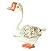 Produktbild WanTo Gans Tier Schmuck Schmuckschachtel Tier Tischplatte Legierung dekorative Handwerk Zinn Ornament Wohnaccessoires X'Mas Geschenke, TBP0698GR