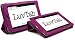 Produktbild LuvTab violett Google Nexus 7 (17,8 cm) Genius Multifunktionale/Multi Angle Luxus Executive Brieftasche/Cover/Stand Fall – passend für alle Versionen/Modelle, violett