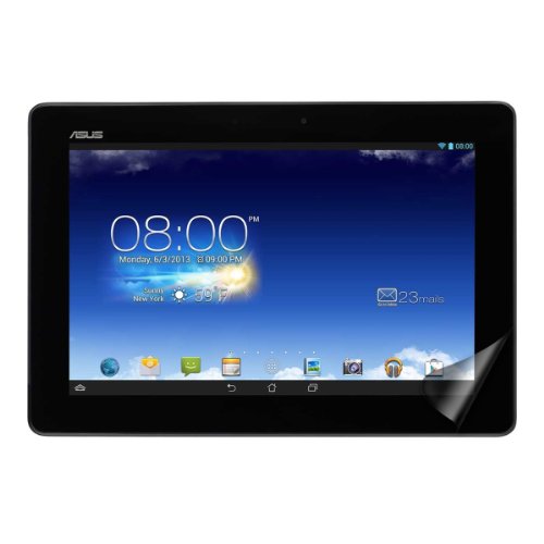 3in1 Set: kwmobile Hülle für Asus Memo Pad 10 ME102A – Tabletcover Slim Case Tablet Schutzhülle – Smart Cover Tabletcase Schwarz + Folie, kristallklar + Stylus, Schwarz - 6