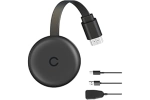 SGZIOO Chromecast Device for TV, 1080P Portable Chrome Cast, 2.4/5GHz Miracast Dongle, for Window, Mac, Android, iOS, Miracast, DLNA, Airplay, HDTV, Monitor, Projector, Smartphone, Laptop, PC, iPad