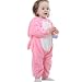 MICHLEY Hooded Infant & Toddler Animal Style Jumpsuit Baby Costume Romper XYZ15088-Pink-80cm