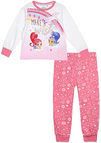 Shimmer N Shine Kids Girls' Pink 'Shimmer &amp; Shine' Pyjama Set Age 4-5