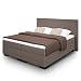 Produktbild BELVANDEO I Boxspringbett Verona I 160x200-cm I H2 I Mit hochwertiger Bonellfederkern Matratze & Kaltschaum-Topper & Kopfteil I Doppelbett I Hotelbett I Made in Germany