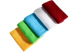 WAMBERE Lot de 5 Tissus 50 x 50 cm pour Patchwork et Matelassage - Velours, Bricolage, Couture Faite à la Main - Différents Designs, Couleurs Mélangées G