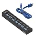 Produktbild Tumao USB 3.0 Hub 7 Ports, USB 3.0 Activ High Speed USB Splitter Hub mit Ein, Ausschalter und LED-Anzeige (Powered via USB 3.0) Für iMac, MacBooks, PCs und Desktop Laptops, Tablet