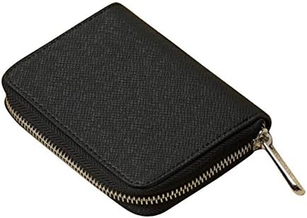 Ylen Wallet for Men Women Short Card Holder Case Zipper Coin Purse