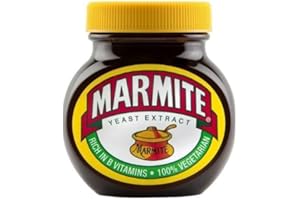 Marmite 125g – Herzhaft-würziger Hefeextrakt – Original britischer Klassiker – inkl. Naschwerk® Sticker