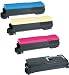 Produktbild 4 x Toner Kompatibel zu Kyocera FS-C5400 DN , FS-C 5400DN , TK 570 , TK570 (Black 16.000 Seiten , 12.000 Seiten je Farbe C/M/Y)