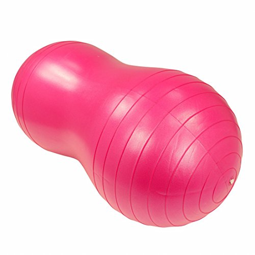 Carnegie Big Peanut – Gymnastikball, Sitzball, Fitnessball in Erdnuss Form , Anti Burst 300kg, 87x40x40 cm, inkl. Pumpe und Übungsposter - 2