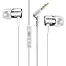 Price comparison product image MIKKAREL in-Ear Wired Headphones, Earphones Headset for Music Running Travel, Impressive Sound Quality, Wired Earbuds with in-line Mic & Remote Control, Compatible with Most Smartphones, White